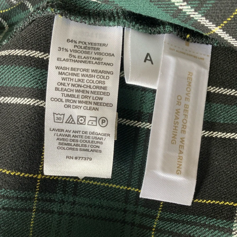 Ann Taylor Petite High Waist Audrey Pant in Plaid, Size OP, MSRP $109 - Picture 10 of 16